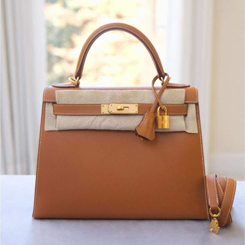 Hermes Kelly 28 gold on gold